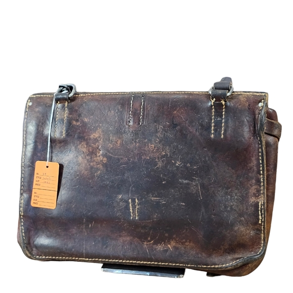 WW2 Vintage 1939 Military Leather Cavalry Messenger Shoulder Briefcase B… - Picture 4 of 13